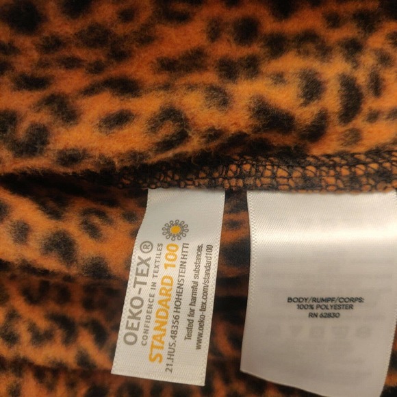 Lands End Women's Sweater Pullover Quarter Zip Animal Print Size XS Cozy. - Picture 4 of 6